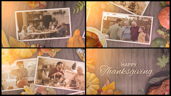 VideoHive Thanksgiving Day Slideshow Opener for DaVinci Resolve 34401476