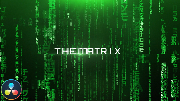 VideoHive The Matrix - Cinematic Titles - DaVinci Resolve 33220077