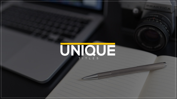 VideoHive Titles Slideshow 16037901