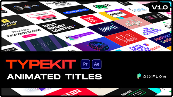 VideoHive Typekit Animated Titles Miscellaneous 30717619