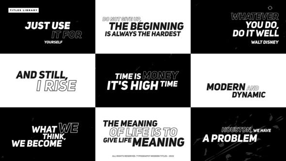 VideoHive Typography Modern Titles 1.0 | DaVinci Resolve 36271163