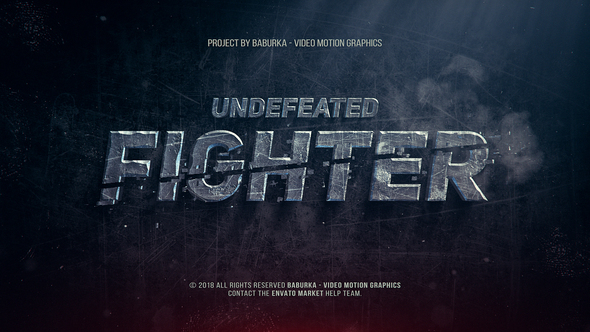 VideoHive Undefeated Fighter 22322067
