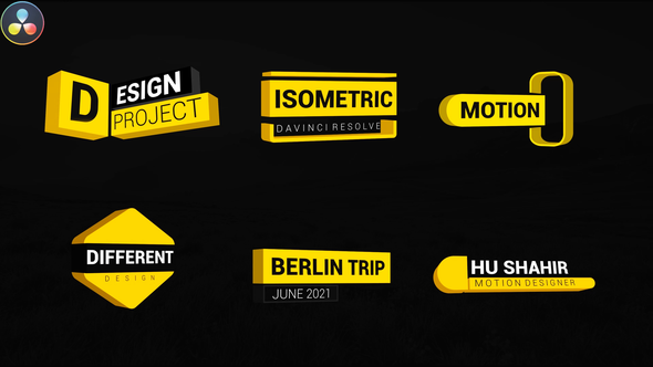 VideoHive Unique Isometric Titles 32574049