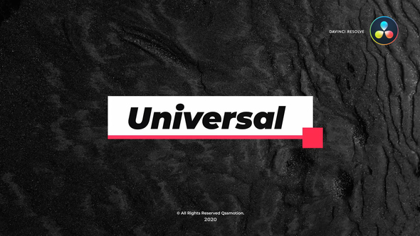 VideoHive Universal and Clean Titles For DaVinci Resolve 33660163