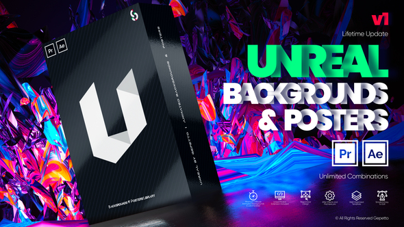 VideoHive Unreal I Backgrounds and Posters 29538969