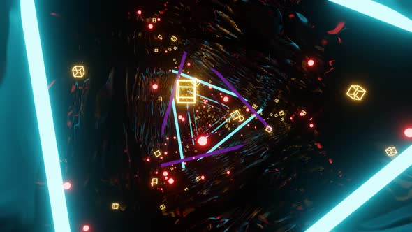 VideoHive VJ Loop Flight Through the Tunnel of Fantasies 34211089