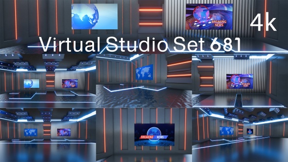 VideoHive Virtual Studio Set 681 34255411