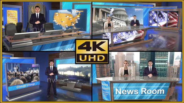 VideoHive Virtual Studio Set - S01 28342309