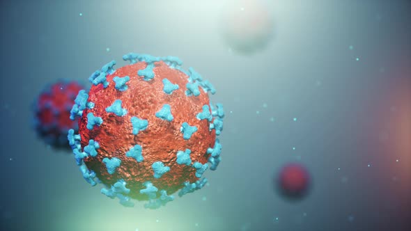 VideoHive Virus Backgroud Loop 34253154