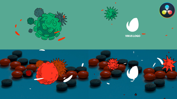 VideoHive Virus Logo for DaVinci Resolve 36367819
