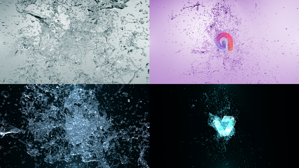 VideoHive Water Blast Logo Intro 4 28915697