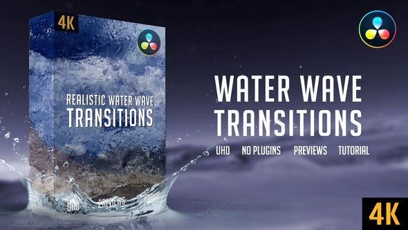 VideoHive Water Wave Transitions | 4K 29476316