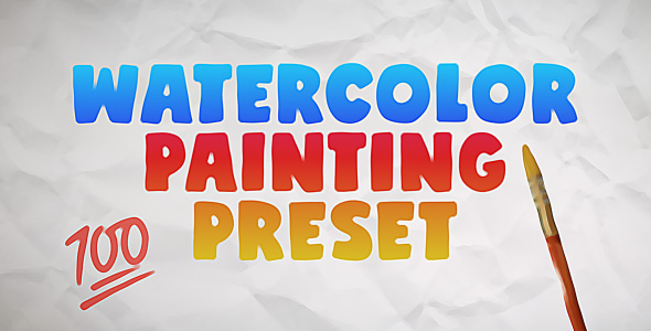 VideoHive Watercolor Painting Preset 28737316