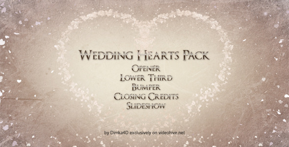VideoHive Wedding Hearts 8843417