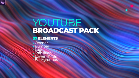 VideoHive YouTube Channel Broadcast Pack 37 Elements 28418575
