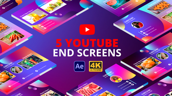 VideoHive YouTube End Screens Vol.2 | After Effects 29148818