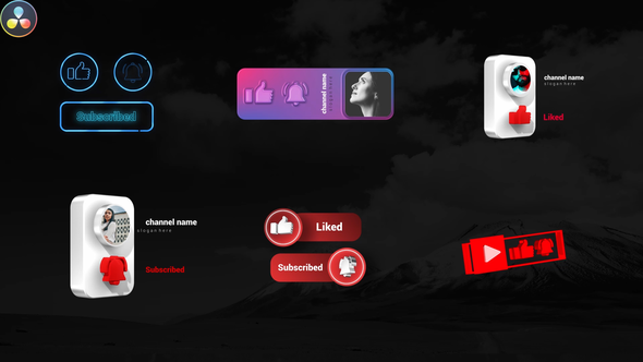 VideoHive Youtube Subscribe Elements Pack 33401563