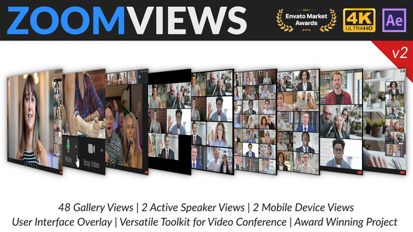 VideoHive Zoom Views: Online Video Conference Toolkit 28972353