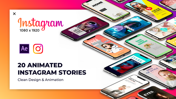 VideoHive 20 Animated Instagram Stories 23228079