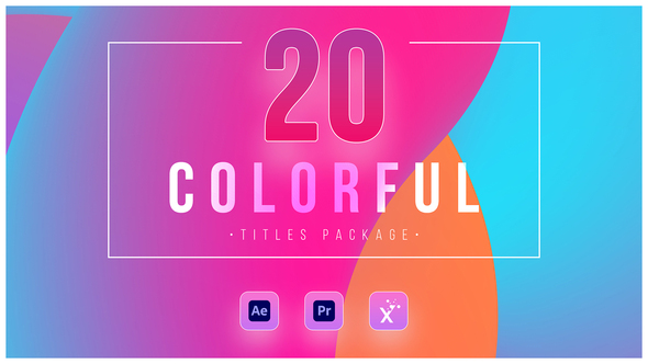 VideoHive 20 Colorful Titles (Drag-Drop Features) 38874580