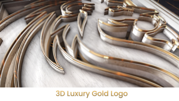 VideoHive 3D Luxury Gold Logo Intro 36733082