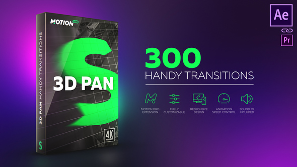 VideoHive 3D Pan Transitions 21416030
