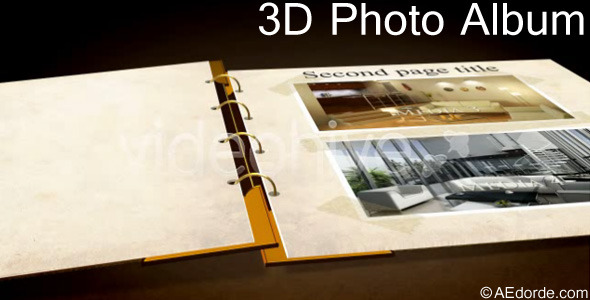VideoHive 3D Photo Album 79753