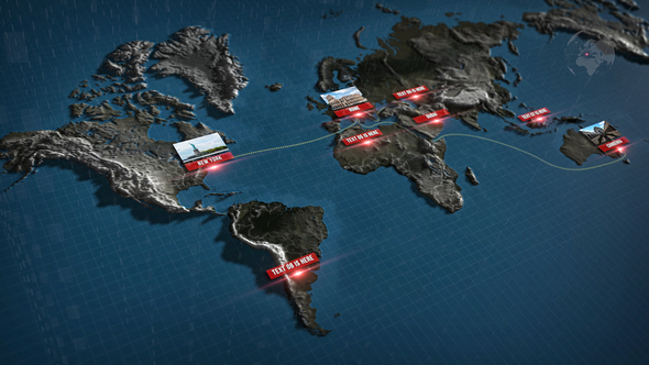 VideoHive 3D World Map 38730045