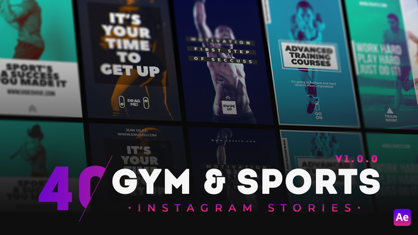VideoHive 40 GYM & Sports Instagram Story 30494144