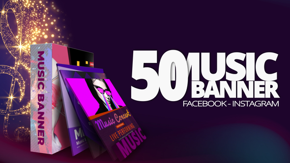 VideoHive 50 Music Banners Special Events 30144271