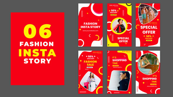 VideoHive 50 Percent Discount Fashion Sale Instagram Stories Template 39215512