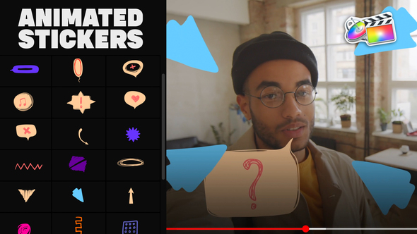 VideoHive Abstract Scribble And Speach Bubbles Animations | FCPX 34093536