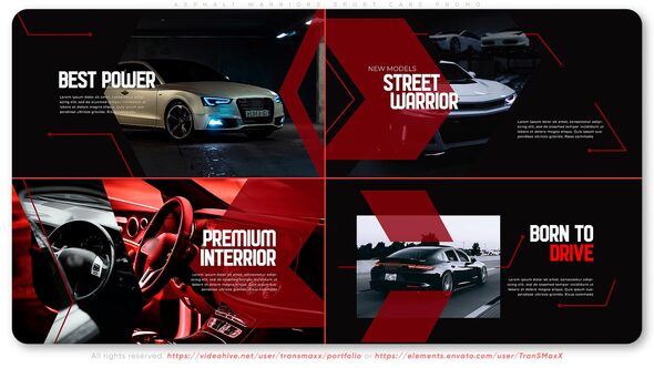 VideoHive Asphalt Warriors Sport Cars Promo 38979412