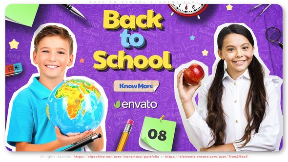 VideoHive Back to School Student Blog 39160887