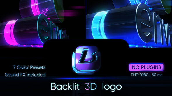 VideoHive Backlit 3D Logo 30902997