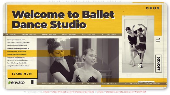 VideoHive Ballet School and Dance Studio 38884421
