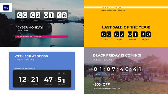 VideoHive Banner Countdown Timers 38137626