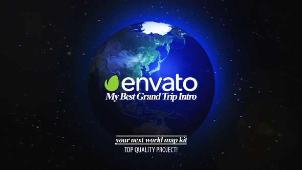 VideoHive Best Grand Trip Intro | World Map Kit 21674484