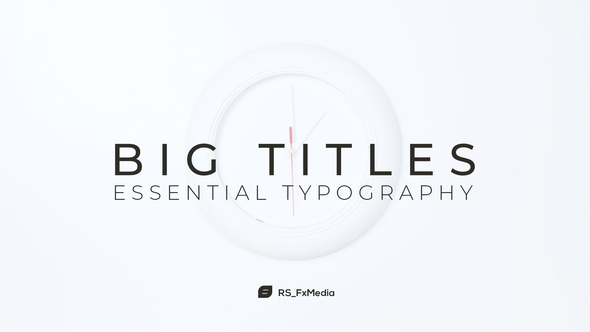 VideoHive Big Titles | Essential Typography 32082198