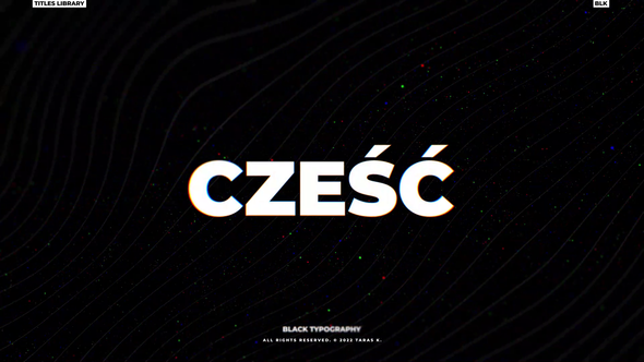 VideoHive Black Bold Titles | After Effects 38307904