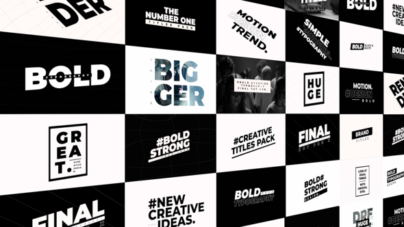 VideoHive Bold Titles 34033087
