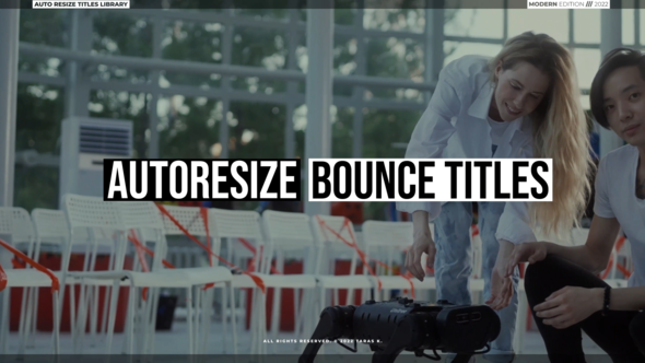 VideoHive Bounce Text Titles 2.0 | After Effects 38818507