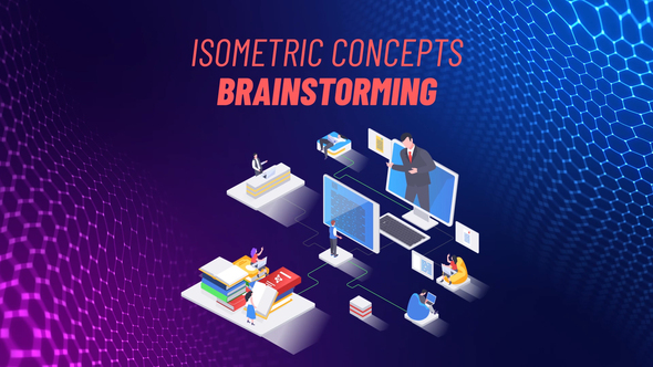 VideoHive Brainstorming - Isometric Concept 31693628