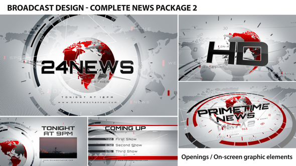 VideoHive Broadcast Design – Complete News Package 2 2452976