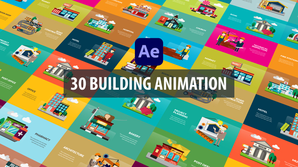 VideoHive Building Animation | After Effects 32526197