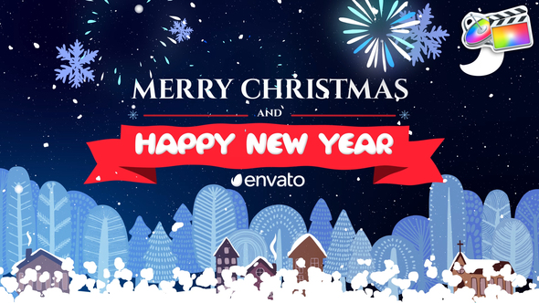 VideoHive Cartoon Christmas Greetings for FCPX 35311018