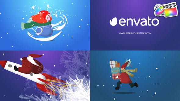 VideoHive Cartoon Christmas Logo Pack for FCPX 35391821