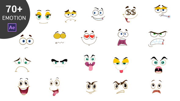 VideoHive Cartoon Emoticons Pack 23006818