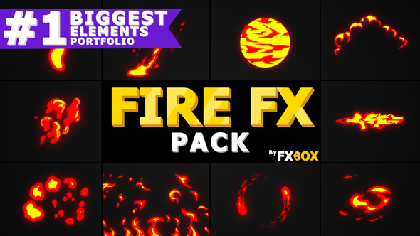 VideoHive Cartoon Fire FX | After Effects 23012383