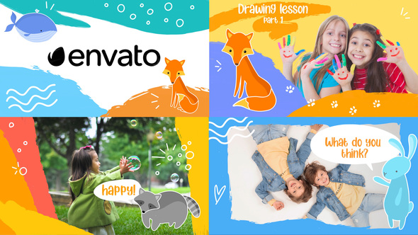 VideoHive Cartoon Kids Slideshow || FCPX 33708176